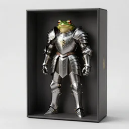 box with an assembled knight of zodiac armor by the artist Alessandro pizzi . Rendering the frog constellation armor . Sharp focus, full of details, by utsurowazaru mono and Jason Nguyen , matte painting ,concept art, trending on artstation and cell shading