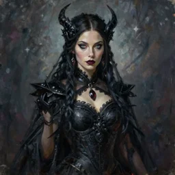 a painting of katherine mcnamara as a sorceress by artgerm and lisa frank, beautiful, dark fantasy, highly detailed, sharp focus, studio lighting, oil on canvas, deviantart, artstation