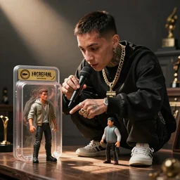 lil uzi playing with action figures