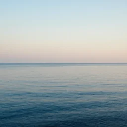a photo of a calm sea