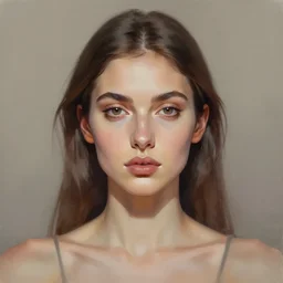 portrait of a woman, symmetric, digital painted art by irakli nadar