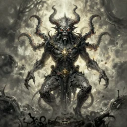 The Eldritch God, art by Donato Giancola, Craig Mullins, digital art, trending on artstation