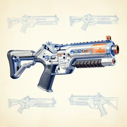 blueprints for a Nerf gun
