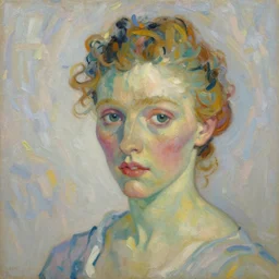 portrait of a beautiful parisian dancer!!, detailed face, symmetrical painting, beautiful expressionist oil painting masterpiece, 8 k resolution, smooth, sharp focus, pastel color palette, trending on artstation, by van gogh