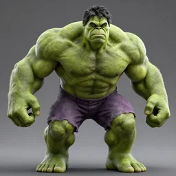 the incredible hulk as the thing, photorealistic, unreal engine, hyper detailed, 4k