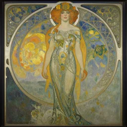beautiful surreal art nouveau painting surrealism