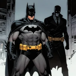 murder scene, batman in the style of Jim Lee, Batman Hush