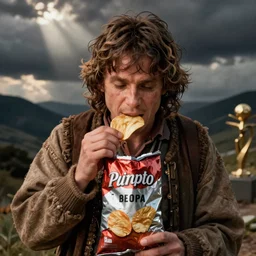 frodo eats a bag of chips