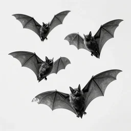 highly detailed beautiful black and white photography of bats, splash, sharp focus, dynamic lighting, elegant harmony, beauty, masterpiece, by riccardo federici, by james jean, by craig mullins, by lois van baarle, by makoto shinkai, by greg tocchini, by greg rutkowski, illustration, ink draw, pen,