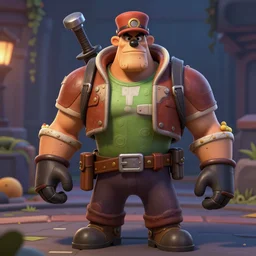 scout from team fortress 2 in the style of kazuma kaneko