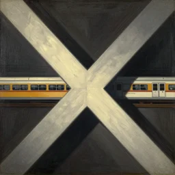 metroid metro on a metro crosshatch by james ensor