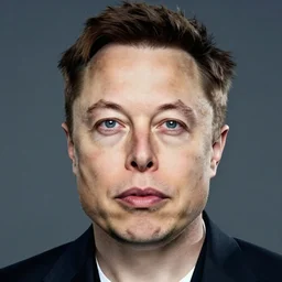 a face portrait of elon musk at 6 years old. photography.