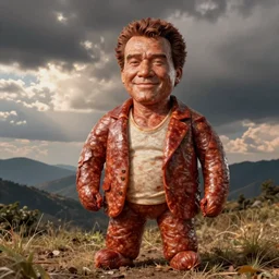 a sausage - made arnold schwarzenegger