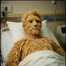 7 0 s movie still of a man made of weat in the hospital, cinestill 8 0 0 t 3 5 mm eastmancolor, heavy grain, high quality, high detail
