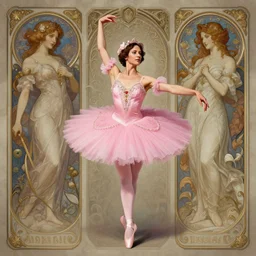 photography of samuel l jackson in a pink ballerina outfit, full body shot, deep focus, d & d and mtg, fantasy, intricate, elegant, highly detailed, digital painting, artstation, concept art, matte, sharp focus, illustration, hearthstone, art by artgerm and greg rutkowski and alphonse mucha