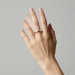 one beautiful hand wearing a ring, hand model, studio portrait, studio lighting, photography, 4 k