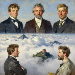 painting by sargent and leyendecker and greg hildebrandt savrasov levitan above the cloud on madeira island