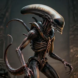 photorealistic demonic xenomorph in the style of michael whelan and gustave dore. hyperdetailed photorealism by greg rutkowski. 1 0 8 megapixels, 3 d finalrender, cinematic lighting