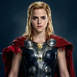 thor dark world movie poster being held by emma watson