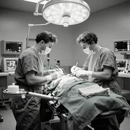 an operating room of a hospital in the 1 9 2 0 s