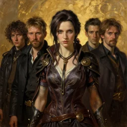 elegant aerith gainsborough portrait, atmospheric lighting, painted, menacing, intricate, volumetric lighting, beautiful, rich deep colours masterpiece, golden hour, golden ratio, sharp focus, ultra detailed, by leesha hannigan, ross tran, thierry doizon, kai carpenter, ignacio fernandez rios