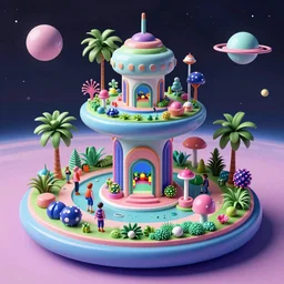 multi level spaceship botanical garden in space, by artgerm, tom bagshaw, gerald brom, vaporwave colors, vaporwave, rendered by substance designer, cel shading, toon shading, smooth,