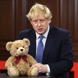boris johnson being interviewed about his teddy