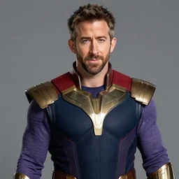 ryan reynolds as thanos, 4 k hd realistic, masculine