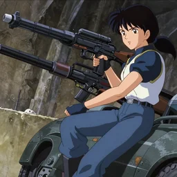 a stylized 2 d cinematic keyframe of futuristic warfare, cel - shaded, classical animation, edge to edge print, rendered by hiromasa ogura, artgerm, mamoru oshii
