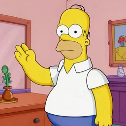 Will Smith Will Smith Will Smith cosplay as Homer Simpson, cartoon drawing, detailed digital art, colourful masterpiece beautiful beautiful beautiful