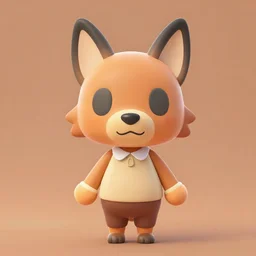 extremely cute chibi werewolf animal crossing villager. animal crossing character. smooth, 3 d render, 3 d model rip, simplified, symmetry, animal crossing new horizons, hq, artgerm, arstation,