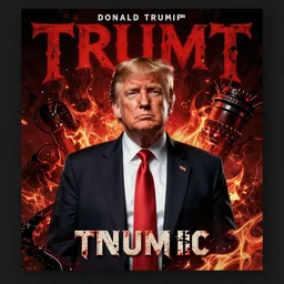 donald trump on the cover of a horrific death metal album cover, trending on artstation