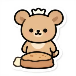 cute miss mascot la © opardus la © opardus liepard food sticker art, cronobreaker, beeple game icon