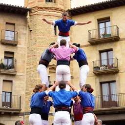 catalan castellers human tower