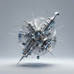 kinetic art everything always happening chrome futuristic