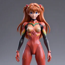 Asuka neon genesis evangelion render, blender, trending on art station