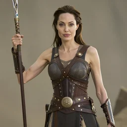 angelina jolie as an amazonian warrior