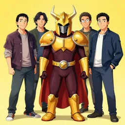 kazuo koike wearing a akiba knight costume tombow artwork lucas graciano greg staples jean-sebastien rossbach christophe young eytan zana rumiko takahashi