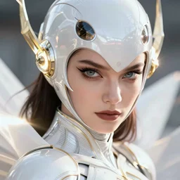 close up portrait of a beautiful woman as evil the flash in smooth white armour, elegant, comic accurate, an ultrafine hyperdetailed illustration by kim jung gi, irakli nadar, intricate linework, sharp focus, bright colours, final fantasy, unreal engine 5, global illumination, radiant light