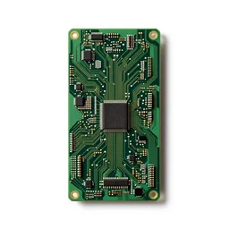 ornate circuit board, studio product photography, isolated on a pure white background, centered, entire object in frame, sharp focus, soft studio lighting