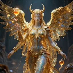 nectar and ambrosia, the food of the gods, fantasy, hd, volumetric lighting, 4 k, intricate detail, by jesper ejsing, irakli nadar