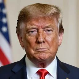 donald trump with black skin