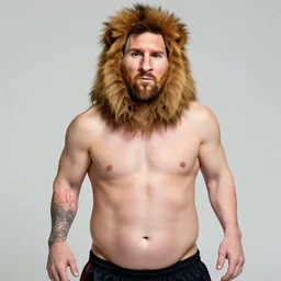 a portrait of obese lionel messi by nobuyoshi araki