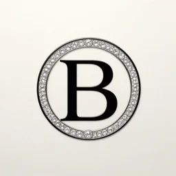 a logo of a new jewelry, innovation, crypto, art, luxury.