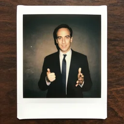 polaroid of cosmo kramer committing a heist