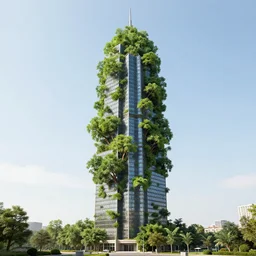 A giant tree that has been modelled to function as a skyscraper