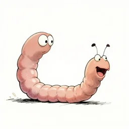 lowly worm on a murderous rampage in the style of richard scarry