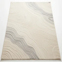 beautiful abstract tufting rug, topography, top view