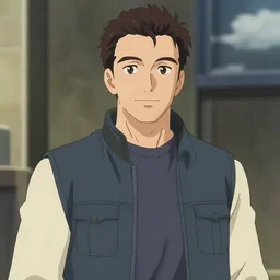 will ferrell as an anime character portrait