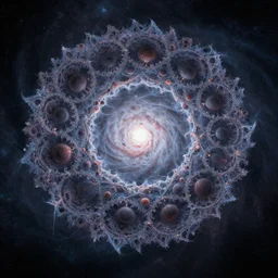 biological fractal electron micrograph alex gray spiral galaxy painting 8 k concept art blender octane cosmic horror looming